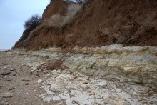 Берег в хуторе Рожок после шторма