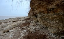 Берег в хуторе Рожок после шторма