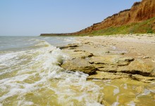 Берег в хуторе Рожок после шторма