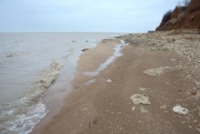 Берег в хуторе Рожок после шторма