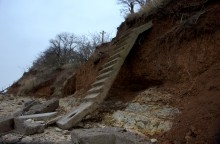 Берег в хуторе Рожок после шторма