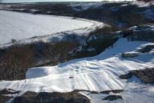 Снежно и морозно во всём крае нашем, и в долине Кундрючей, и на Прохоровских скалах