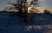 Снежно и морозно во всём крае нашем, и в долине Кундрючей, и на Прохоровских скалах