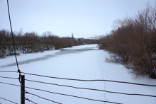 Подвесные мосты на реке Быстрой в хуторе Михайлов и посёлке Быстрогорском