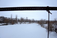 Подвесные мосты на реке Быстрой в хуторе Михайлов и посёлке Быстрогорском