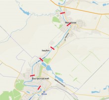 Подвесные мосты на реке Быстрой в хуторе Михайлов и посёлке Быстрогорском