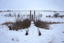 Подвесные мосты на реке Быстрой в хуторе Михайлов и посёлке Быстрогорском