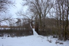 Подвесные мосты на реке Быстрой в хуторе Михайлов и посёлке Быстрогорском