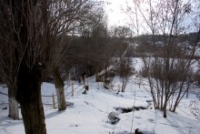 Подвесные мосты на реке Быстрой в хуторе Михайлов и посёлке Быстрогорском