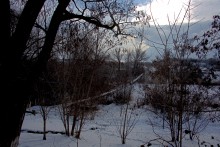 Подвесные мосты на реке Быстрой в хуторе Михайлов и посёлке Быстрогорском