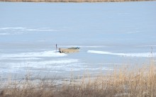 В феврале на Весёловском водохранилище и Шахаевском лимане