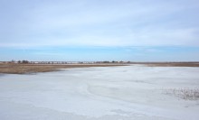 В феврале на Весёловском водохранилище и Шахаевском лимане