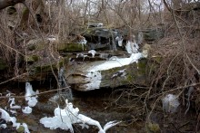 Водопад у Северского Донца