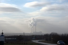 Февральское небо между Бессергеневской и Багаевской