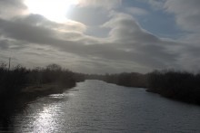 Февральское небо между Бессергеневской и Багаевской