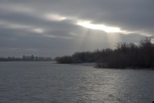 Февральское небо между Бессергеневской и Багаевской