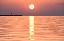 Утро и вечер на Ейской косе в начале марта