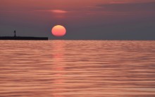 Утро и вечер на Ейской косе в начале марта