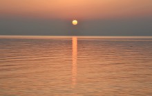 Утро и вечер на Ейской косе в начале марта