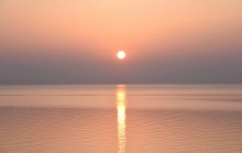 Утро и вечер на Ейской косе в начале марта