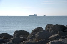 Утро и вечер на Ейской косе в начале марта