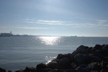 Утро и вечер на Ейской косе в начале марта