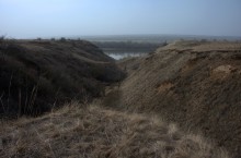 Большой овраг на берегу Северского Донца у хутора МСихайловский