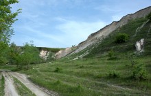 Меловые горы на Дону у хутора Мелоклетского