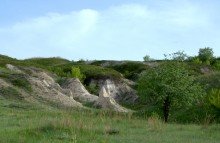 Меловые горы на Дону у хутора Мелоклетского