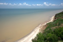 Азовское море, Таганрогский залив между Чумбур косой и Семибалками