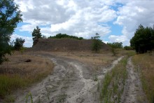 Место на Калитве, у хутора Свинарёв, где стояла одна из первых шахт на Восточном Донбассе - "Ольга"