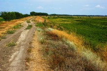 Старый казачий вал в станице Маныческой