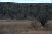 Длинная скала на Кундрючьей между Голубинкой и Чернышовым