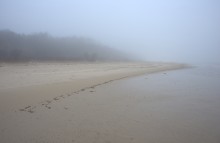 Следы былого рыбного промысла у Павло-Очаковской косы под глиняными обрывами