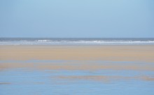 Убежала вода от Чумбур-косы, Павло-Очаковской косы и Займо-Обрыва. Ветровой сгон воды в Азовском море зимой