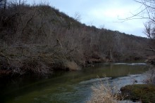 Скала, омуты и мели на Кундрючьей