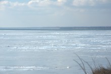 Ветровой нагон льда в Таганрогском заливе