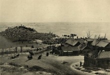 Ветровой нагон льда в Таганрогском заливе