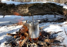 Масленица в первый день весны у Васильевской протоки