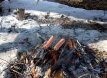 Масленица в первый день весны у Васильевской протоки