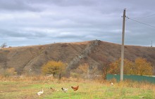 Белая скала у хутора Верхнепопов