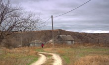 Белая скала у хутора Верхнепопов