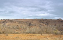 Белая скала у хутора Верхнепопов