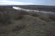 Странное укрепление на берегу Северского Донца