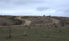 Розовый и зелёный мергель в балке Обрывской