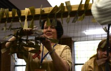 Мастер-класс по плетению маскировочной сети в Библионочь 2025 в ДГП