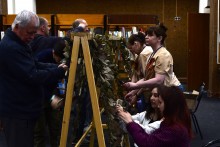 Мастер-класс по плетению маскировочной сети в Библионочь 2025 в ДГП