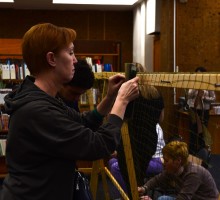 Мастер-класс по плетению маскировочной сети в Библионочь 2025 в ДГП