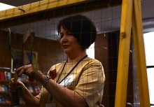 Мастер-класс по плетению маскировочной сети в Библионочь 2025 в ДГП