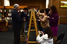 Мастер-класс по плетению маскировочной сети в Библионочь 2025 в ДГП